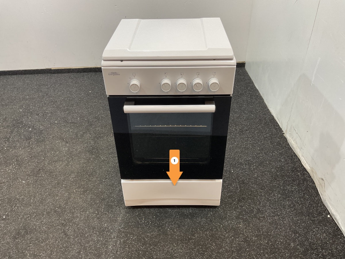Everglades gasfornuis met gasoven EVCK039 - Wit - 50cm