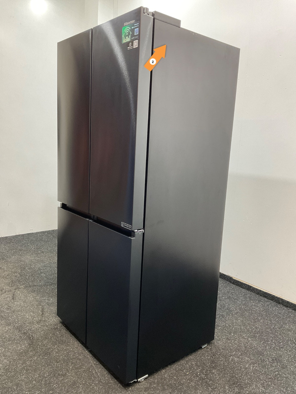 Hisense Amerikaanse koelkast RQ5P470SAFE - Zwart