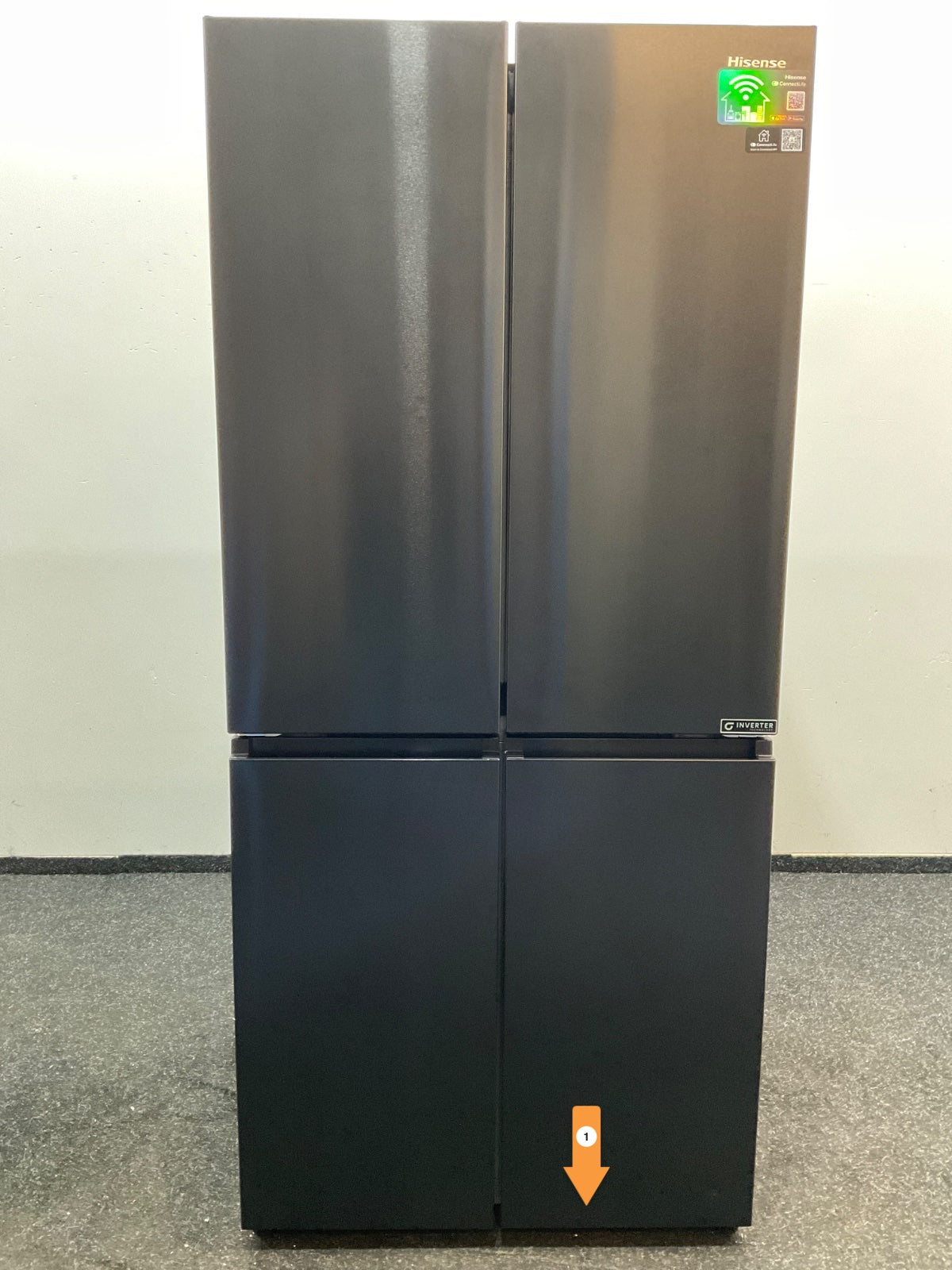 Hisense Amerikaanse koelkast RQ5P470SAFE - Zwart