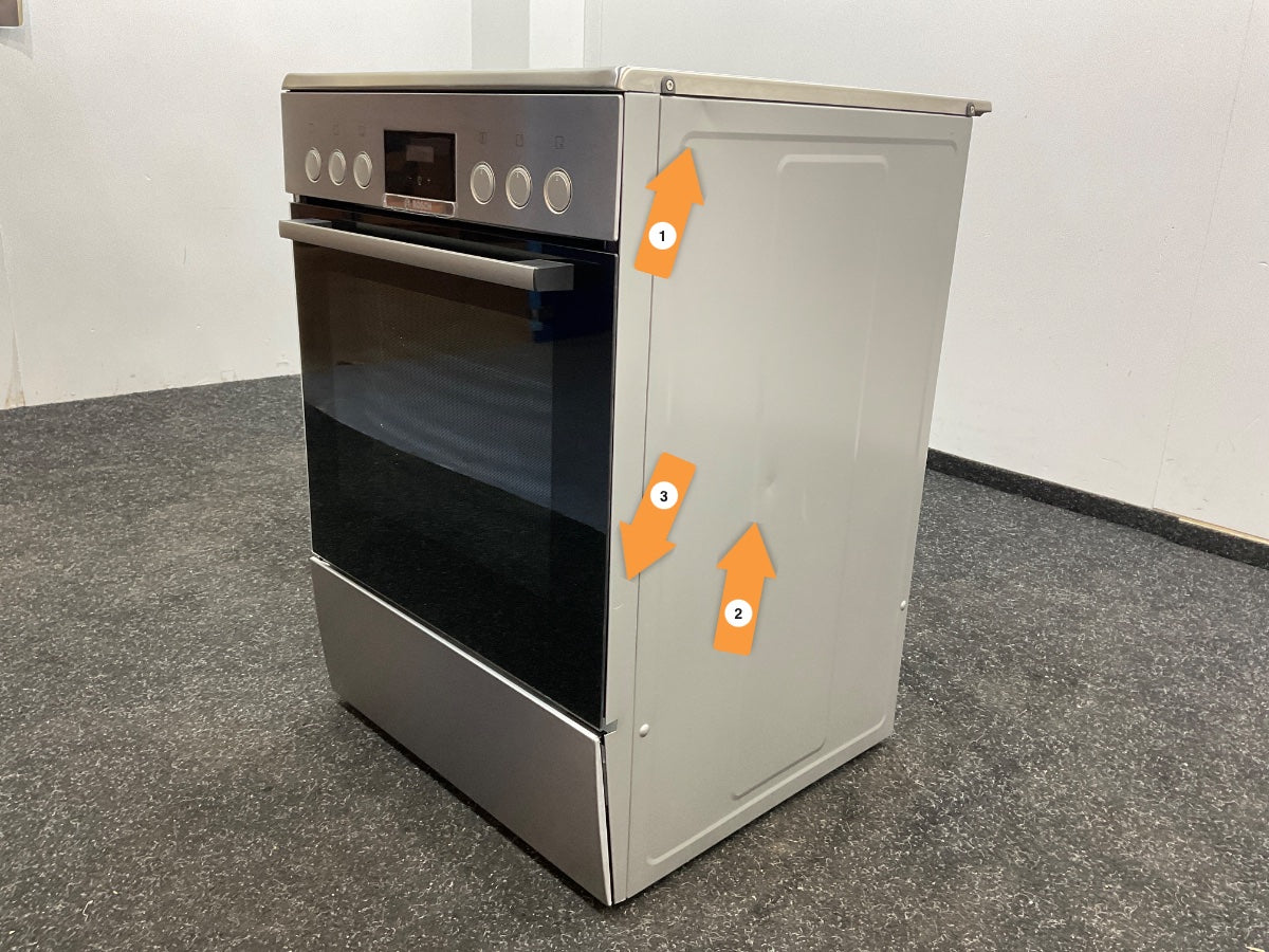 Bosch keramisch fornuis HKR39C250 - RVS