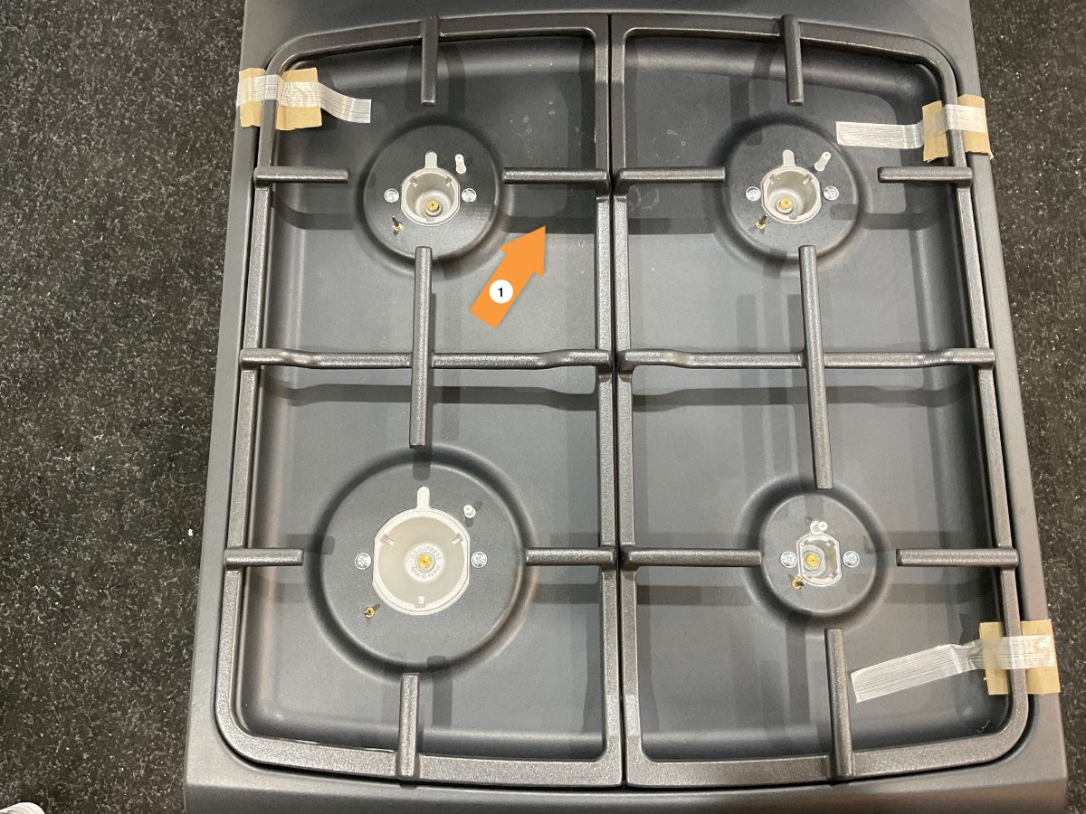 Inventum gasfornuis VFG5020GZWA - Zwart