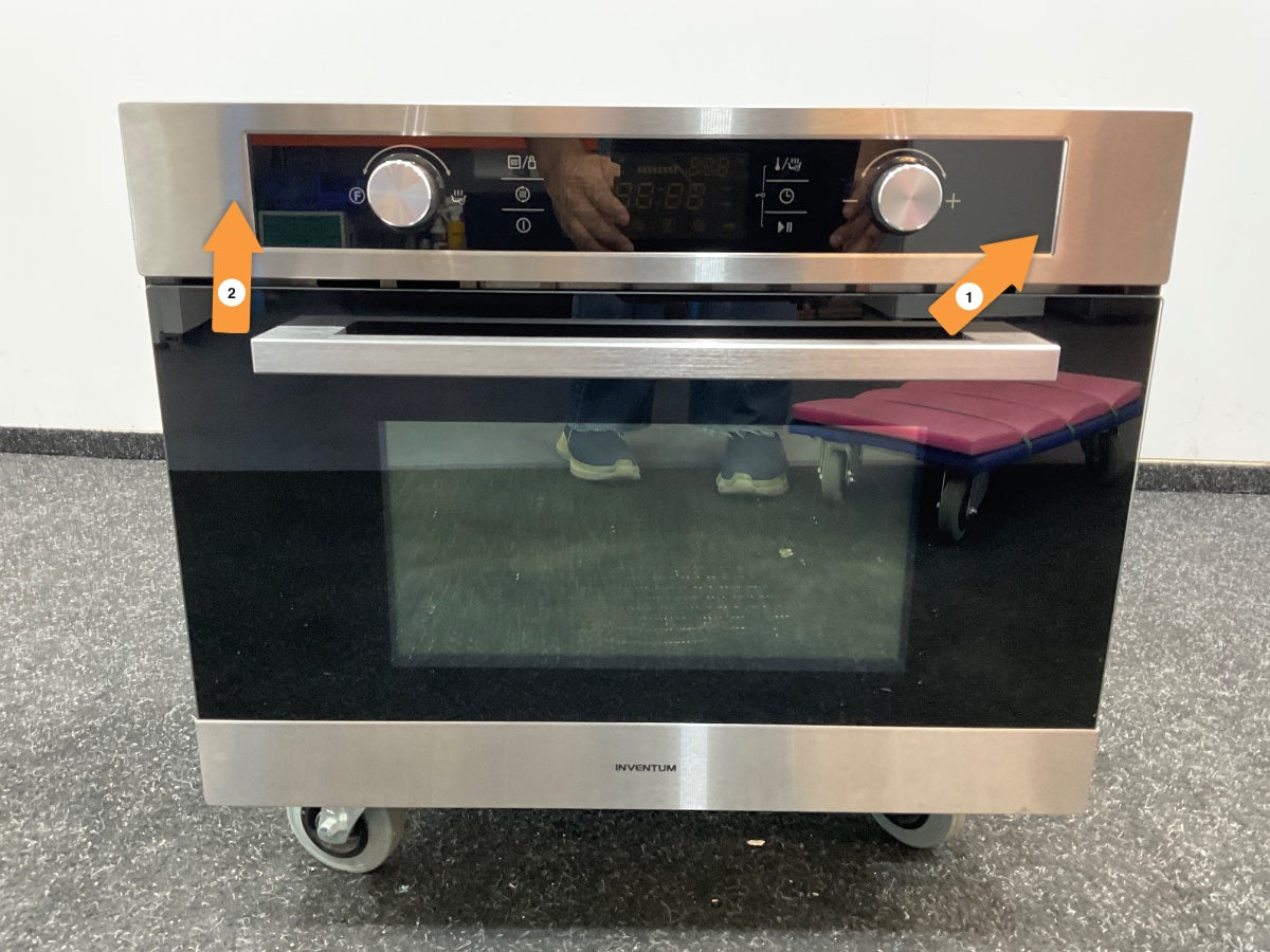 Inventum inbouw combi-magnetron IMC6044RK - RVS/Zwart