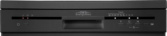 Everglades vaatwasser EVDW5108B - Vrijstaand - Zwart