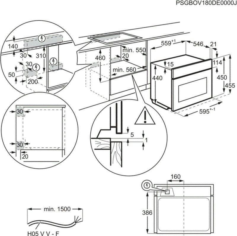 AEG inbouw oven met magnetron KMK761000M - 45 cm