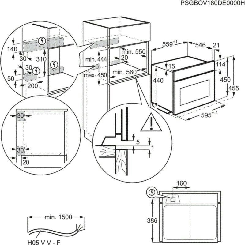 AEG inbouw oven met magnetron KMK761000M - 45 cm