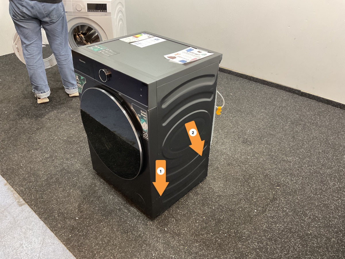 Hisense wasmachine WF5I1045BBQ - Zwart - 10,5 kg