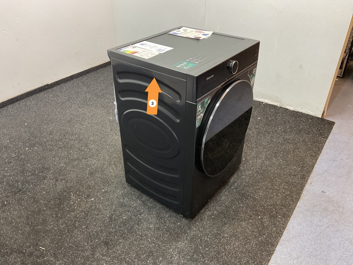 Hisense wasmachine WF5I1045BBQ - Zwart - 10,5 kg