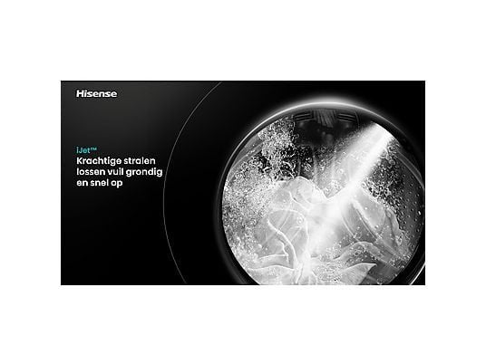 Hisense wasmachine WF5I1045BBQ - Zwart - 10,5 kg