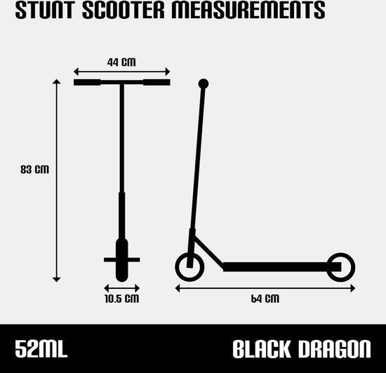 Black Dragon Stuntstep - Road Rage - Zwart/Blauw