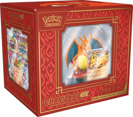 Pokémon Charizard ex Super Premium Collection - Trading Cards met figuur