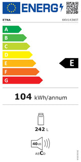 ETNA koelkast KKV143WIT - Wit