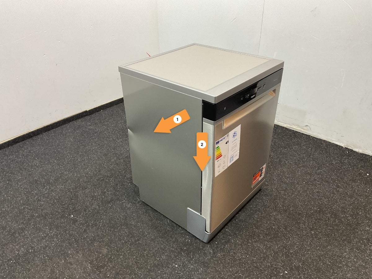 Whirlpool vaatwasser WH3FB14BN7A0X - Vrijstaand