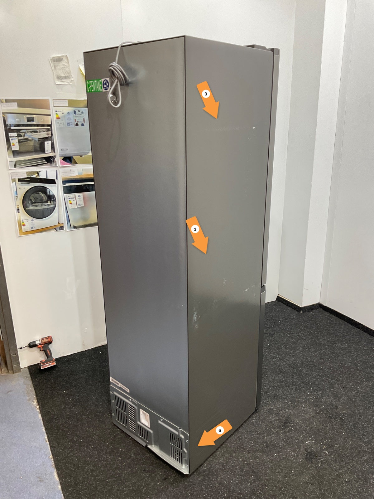 Frilec koelkast BONN388-NFD-040AIN - No Frost - Inox