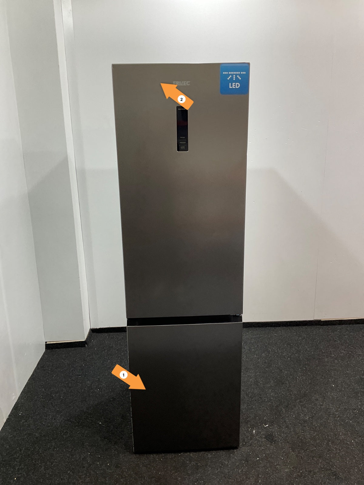 Frilec koelkast BONN388-NFD-040AIN - No Frost - Inox
