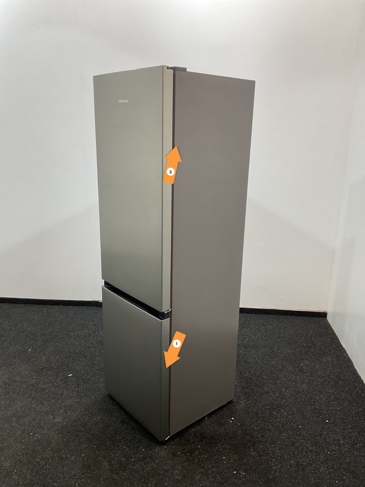 Hisense koelkast RB329N4ACE - RVS - NoFrost