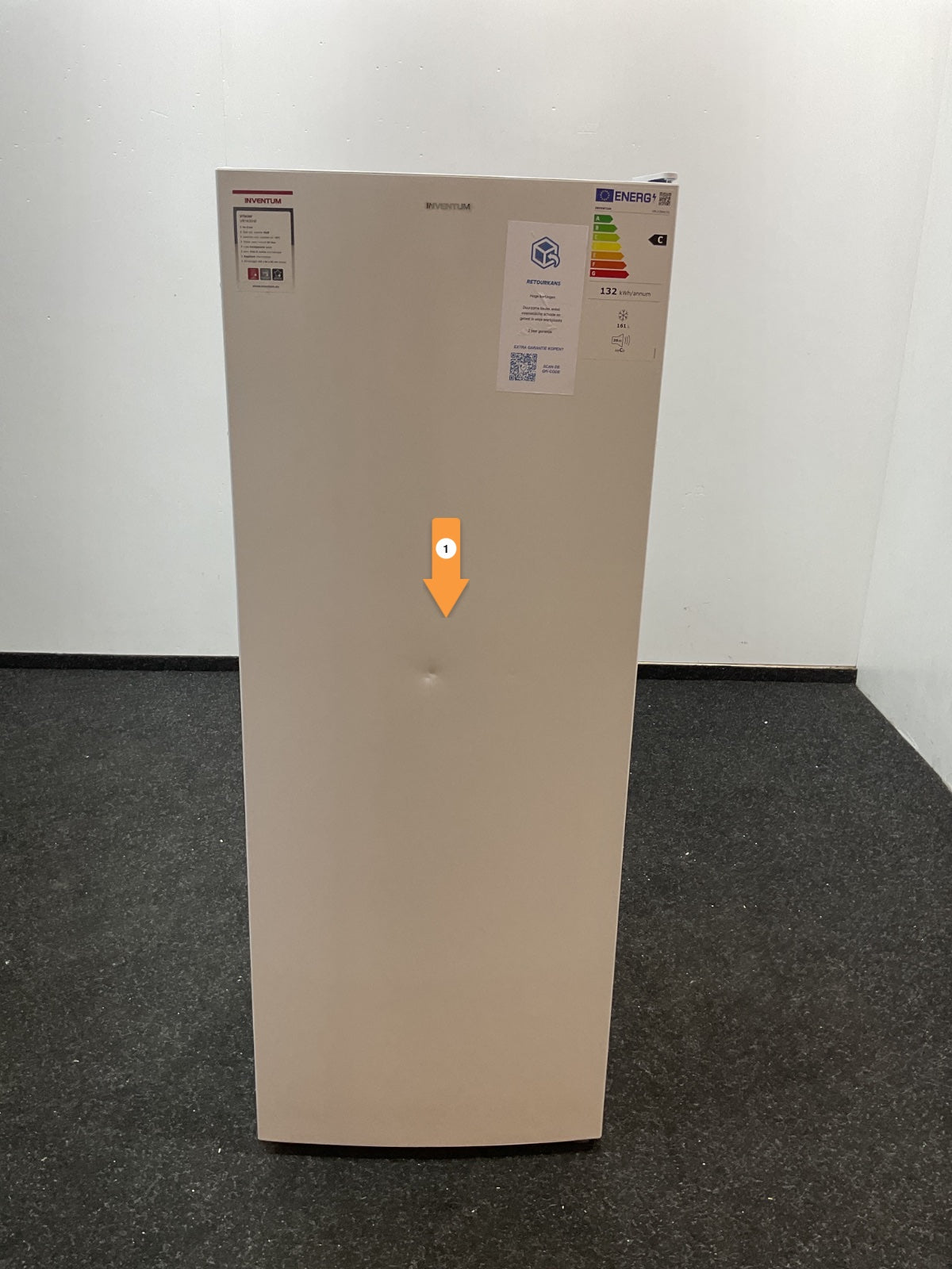 Inventum vrieskast VR1430W - 161 liter - Wit
