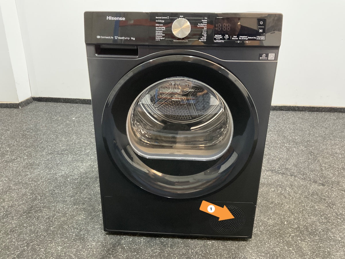 Hisense warmtepompdroger 3S Serie DH3S902BB3 - Zwart