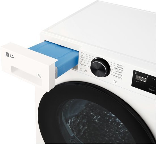 LG warmtepompdroger RHX5009TWB - 9 kg - Wit