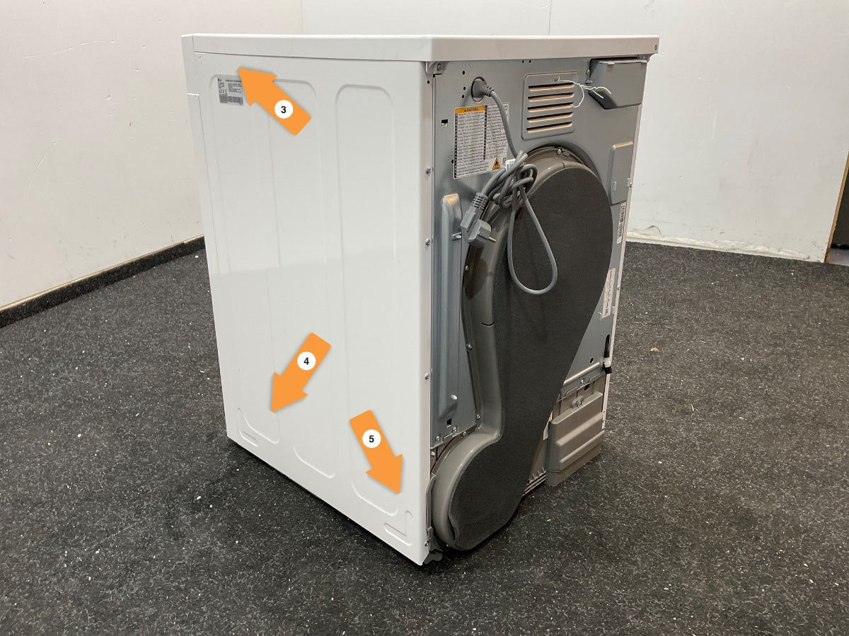 LG warmtepompdroger RHX5009TWB - 9 kg - Wit