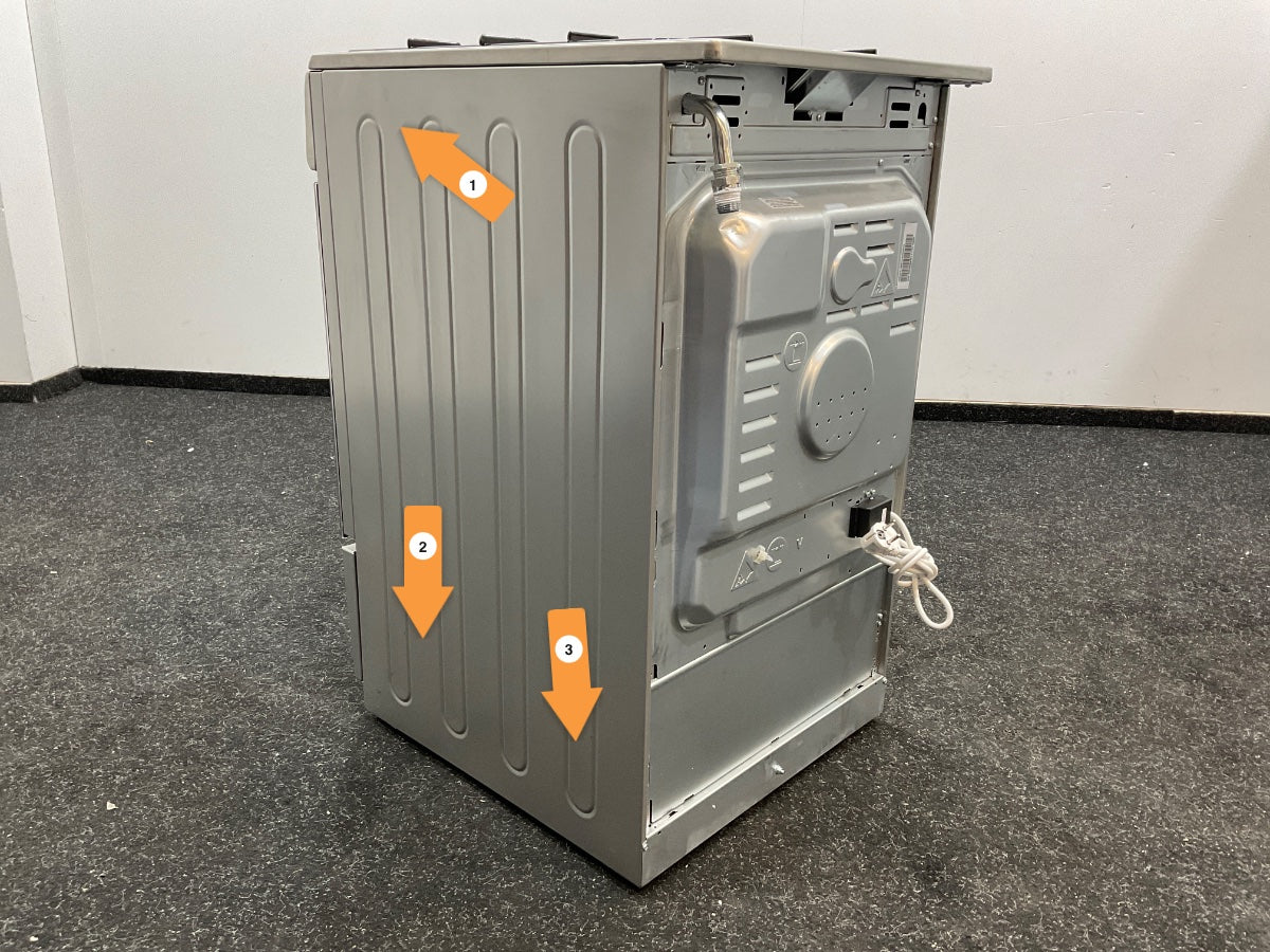 ETNA Gas/elektro fornuis FGV350RVS - 50 cm - RVS