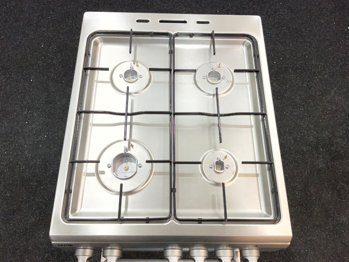 ETNA Gas/elektro fornuis FGV350RVS - 50 cm - RVS