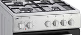 ETNA Gas/elektro fornuis FGV350RVS - 50 cm - RVS