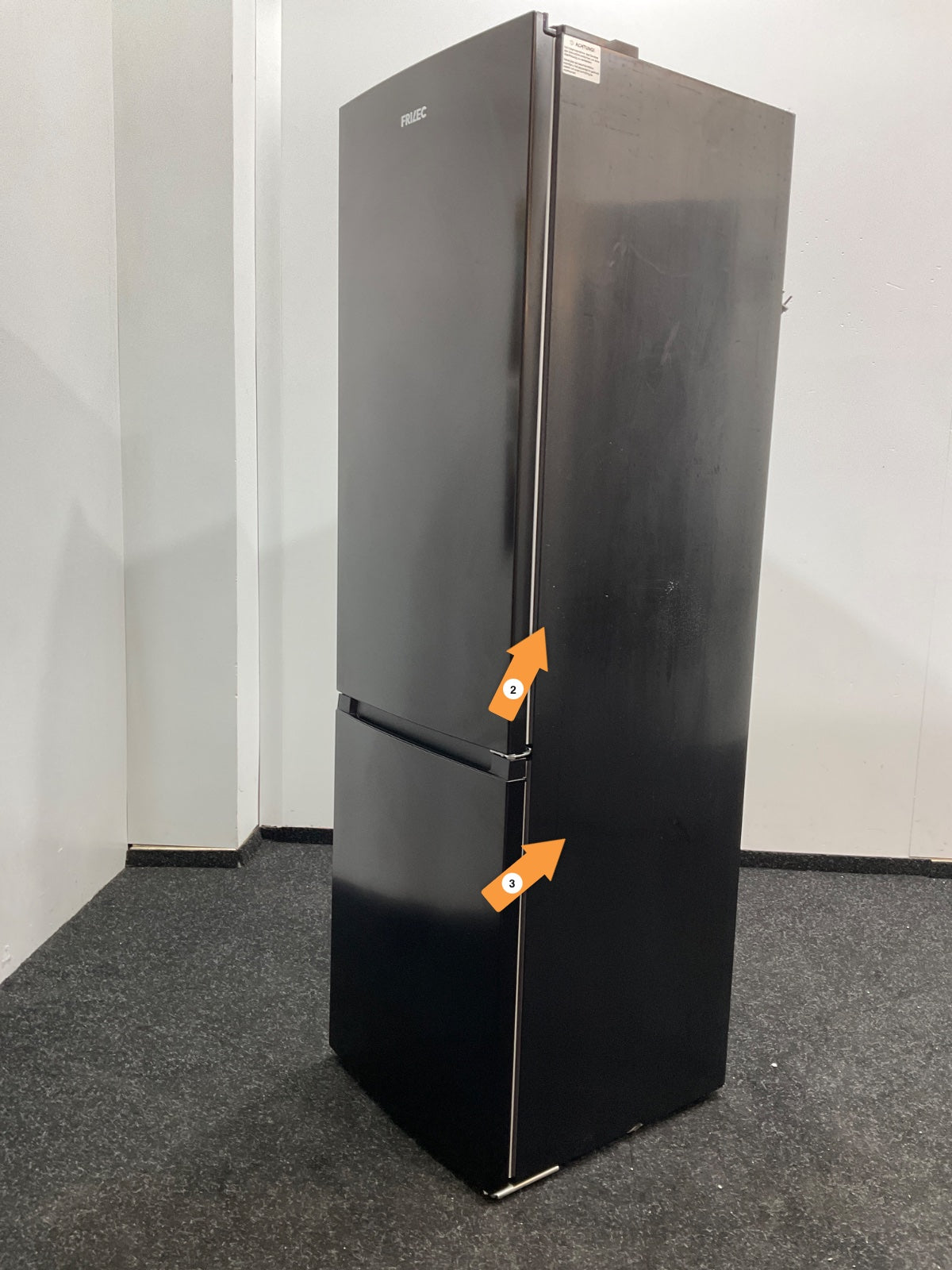 Frilec koelkast BONN265-NF-040-DBL - Zwart
