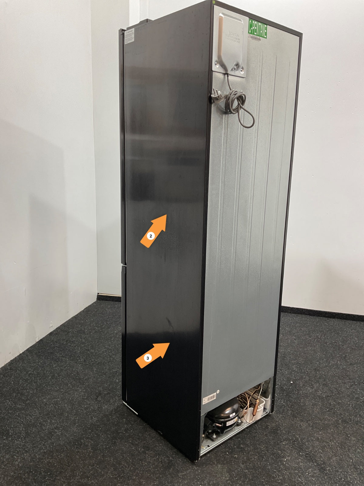 Frilec koelkast BONN265-NF-040-DBL - Zwart