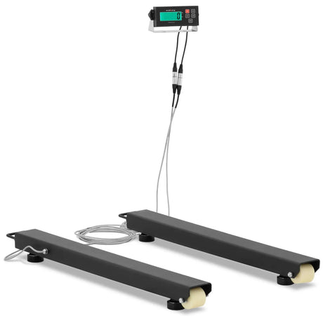 Weegbalk - 5000 kg / 1 kg - 100 x 10 cm - extern LCD