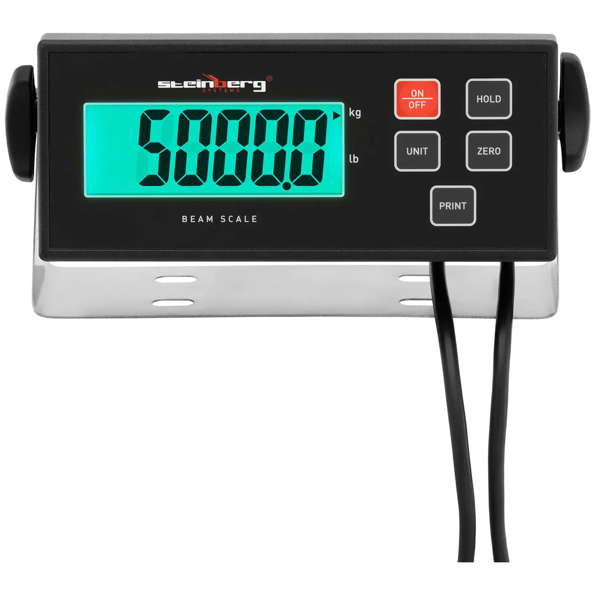Weegbalk - 5000 kg / 1 kg - 100 x 10 cm - extern LCD