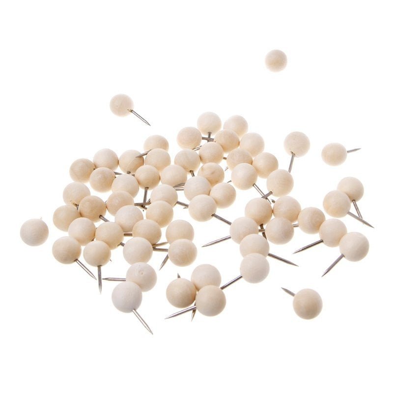 Prikwandkurk op rol - 8mm dik - 150cm breed - Voorgelijmd 1mtr + houten pushpins