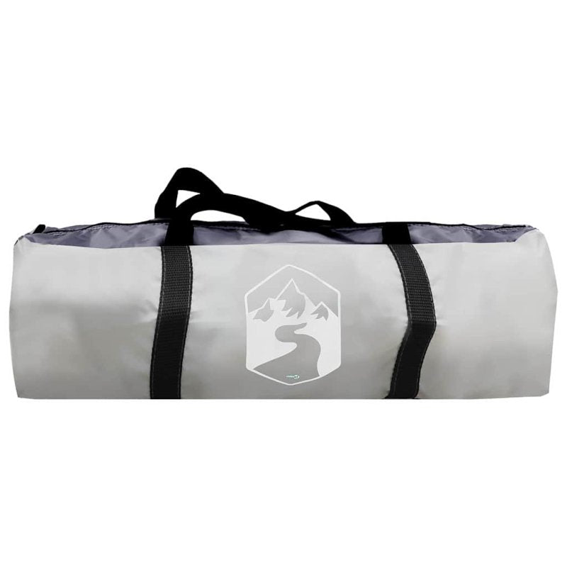 vidaXL Opvouwbare Zwembadkoepel Handmatig - Grijs/Oranje - 592 x 590 x 275 cm