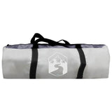 vidaXL Opvouwbare Zwembadkoepel Handmatig - Grijs/Oranje - 592 x 590 x 275 cm