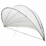 vidaXL Opvouwbare Zwembadkoepel Handmatig - Grijs/Oranje - 592 x 590 x 275 cm