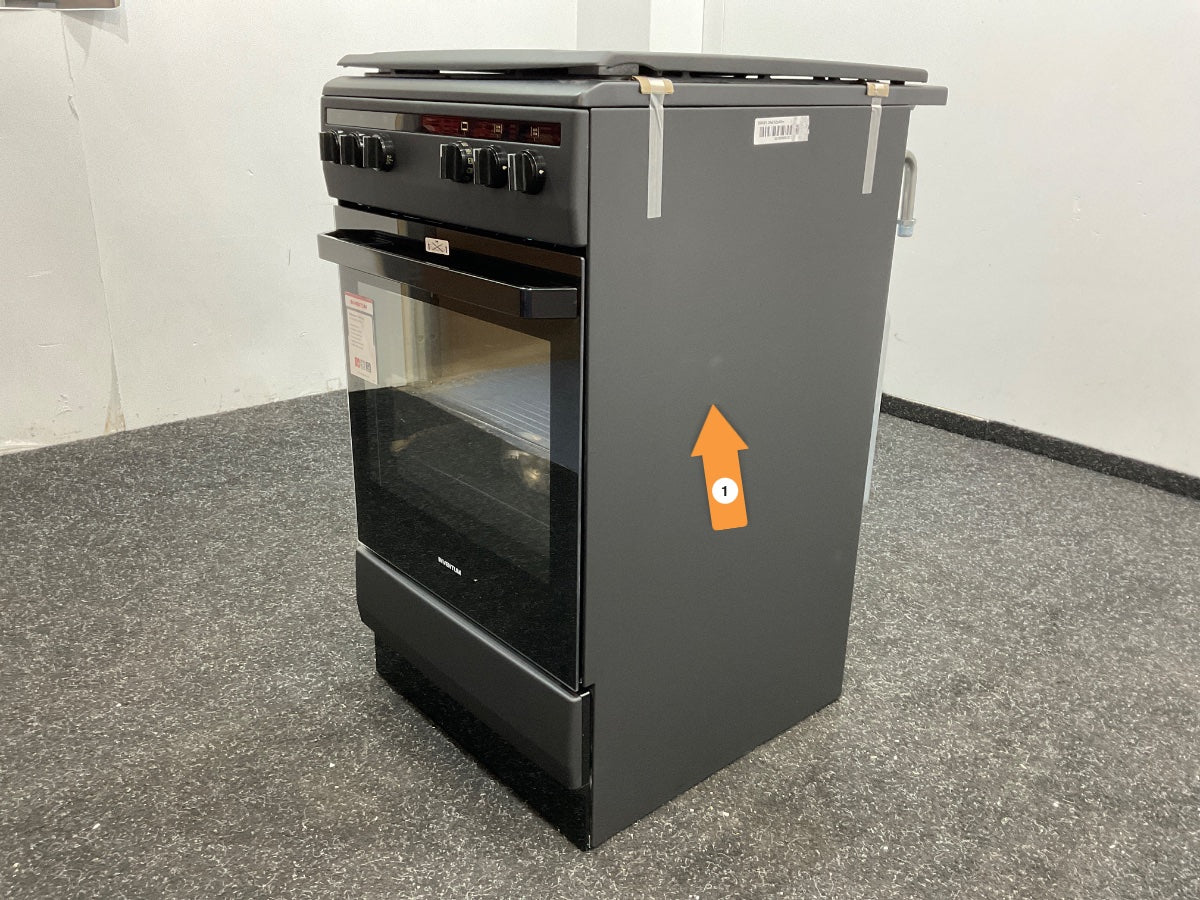 Inventum gasfornuis VFG5020GZWA - Zwart