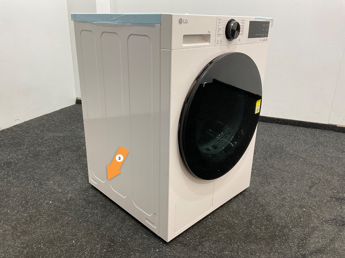 LG warmtepompdroger RHX5009TWB - 9 kg - Wit