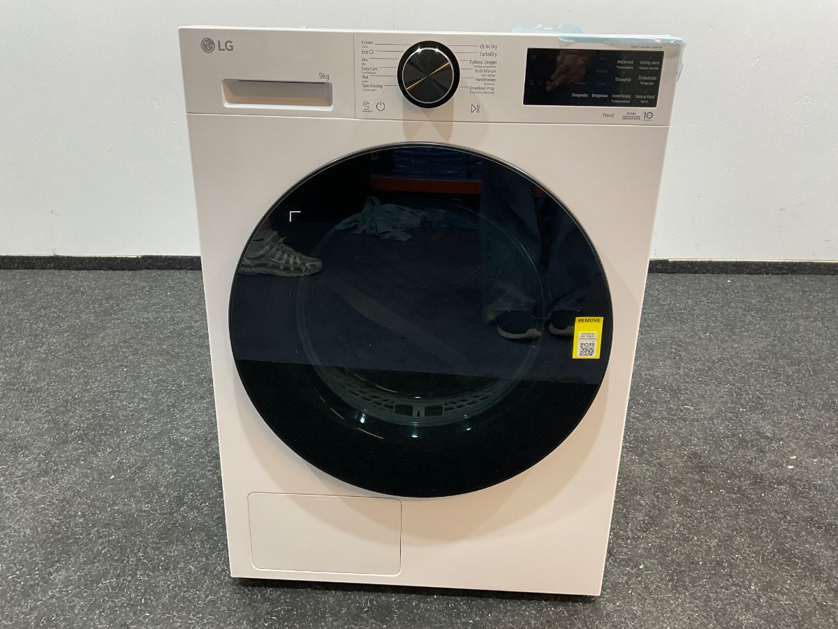 LG warmtepompdroger RHX5009TWB - 9 kg - Wit