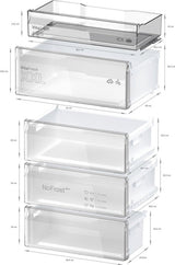 Bosch koelkast KGN492XCF - Serie 4 - Zwart