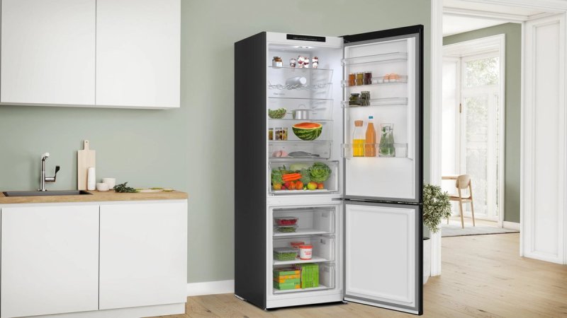 Bosch koelkast KGN492XCF - Serie 4 - Zwart