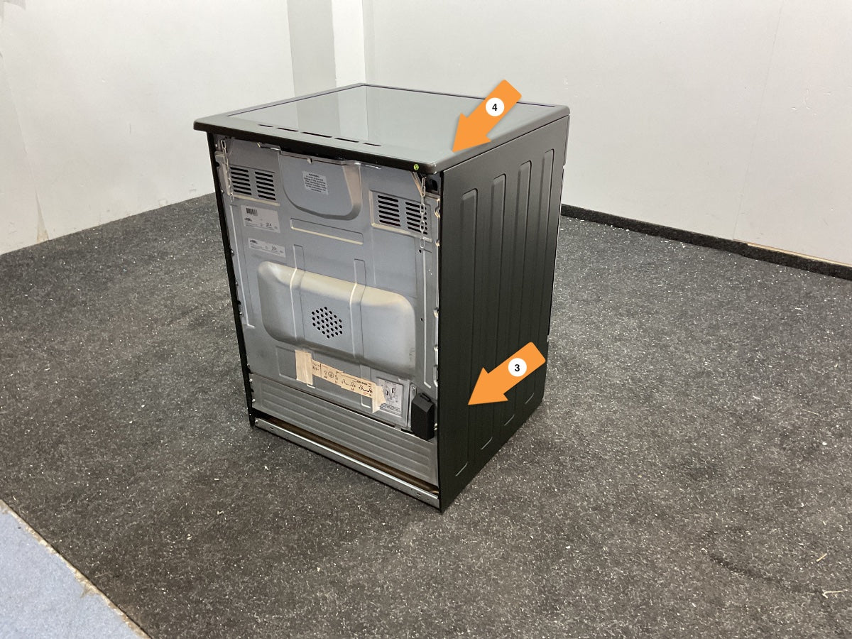 Everglades keramisch fornuis EVCK6110 - Mat Zwart