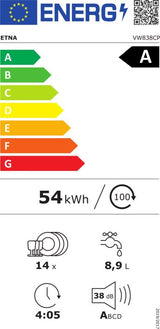 ETNA VW938CP – Volledig geïntegreerde vaatwasser 