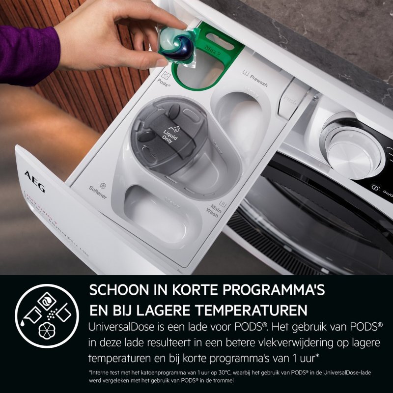 AEG wasmachine LR7604UC4 7000 ProSteam - Wit