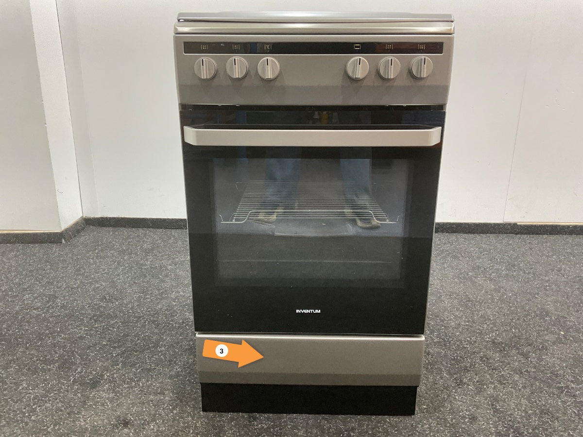 Inventum gasfornuis VFG5020GRVS - Elektrische oven