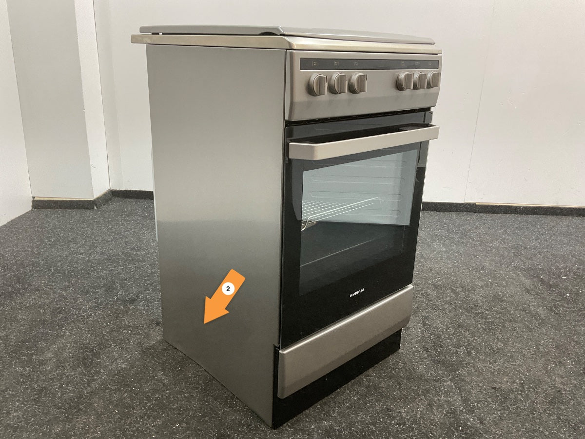 Inventum gasfornuis VFG5020GRVS - Elektrische oven