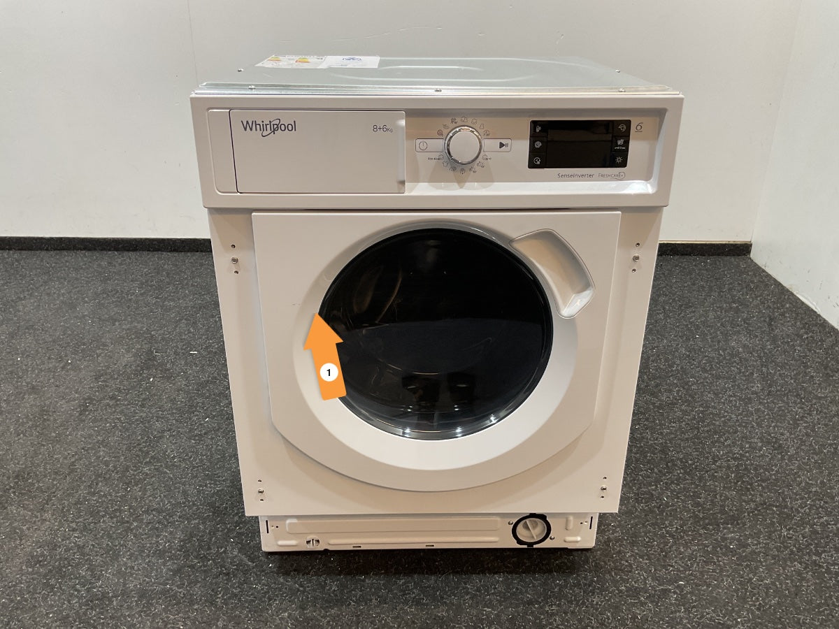 Whirlpool inbouw was-droogcombinatie BI WDWG 961485 EU - 9 kg/6kg - Wit