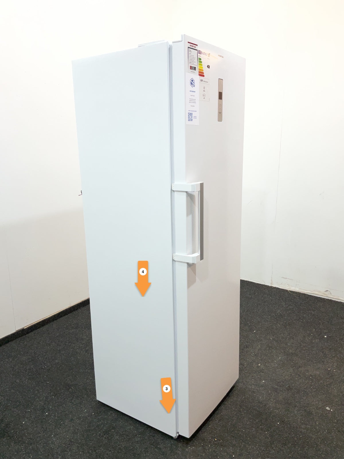 Inventum vrieskast VR1850W - Tot -15°C - Wit
