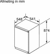 Bosch inbouw koelkast - Serie 2 - KIL22NSE0 - Sleepdeur