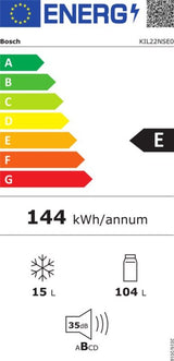 Bosch inbouw koelkast - Serie 2 - KIL22NSE0 - Sleepdeur