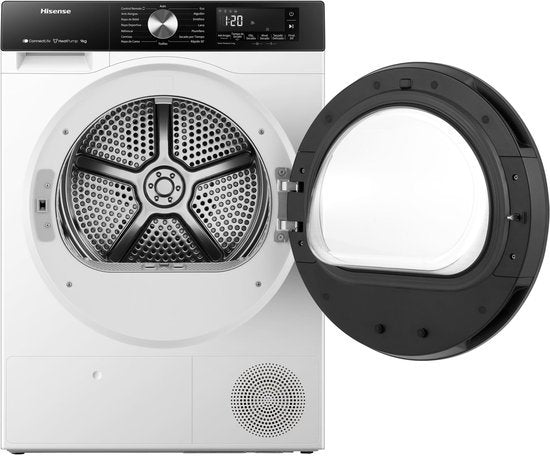 Hisense warmtepompdroger DH3S902BWCC - 9 kg - Vrijstaand