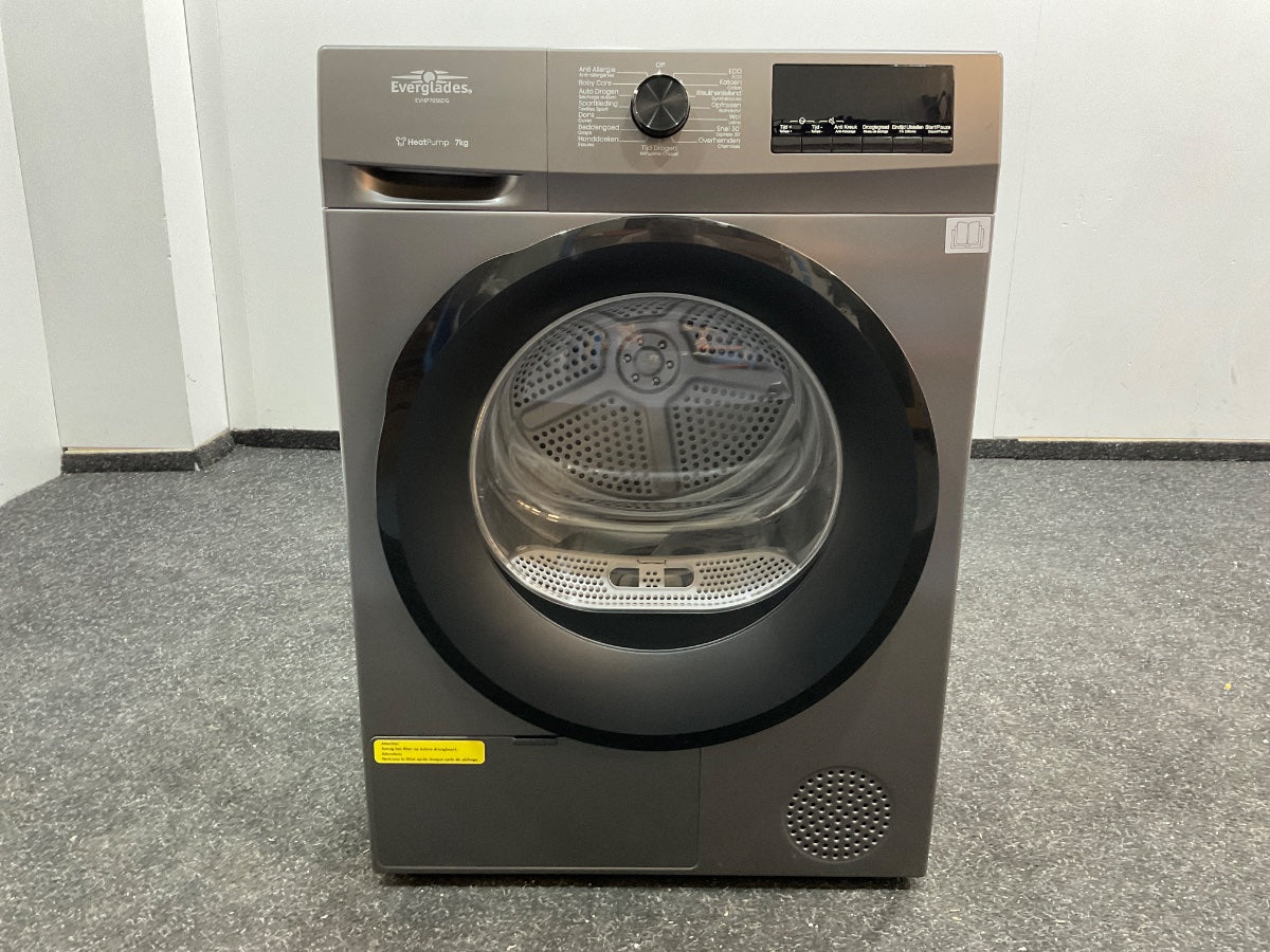 Everglades warmtepompdroger EVHP7056DG - Titanium Grijs